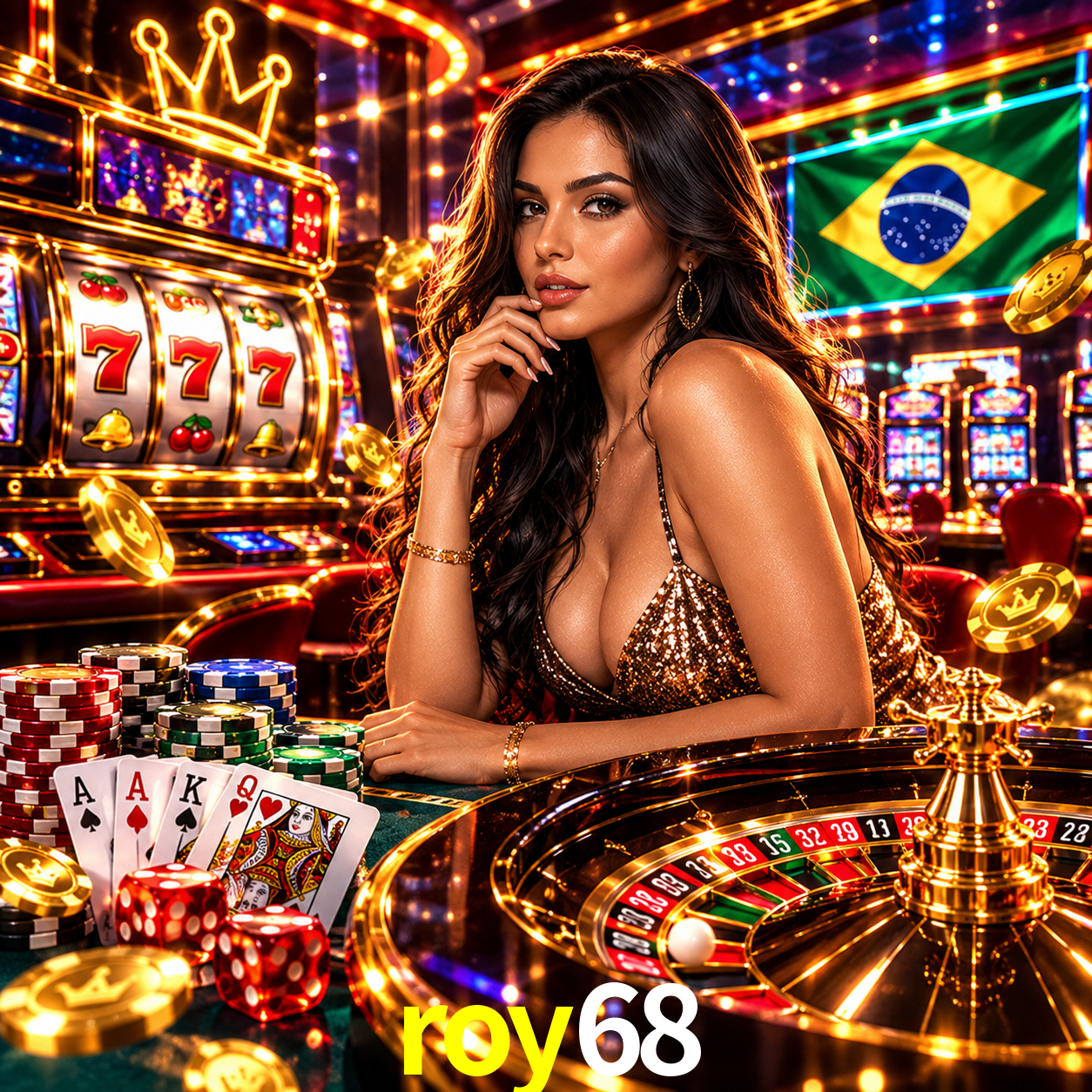 roy68: Jogos de Caça-Níqueis-Altas Recompensas, Roleta-Velocidade, Blackjack-Desafios Máximos